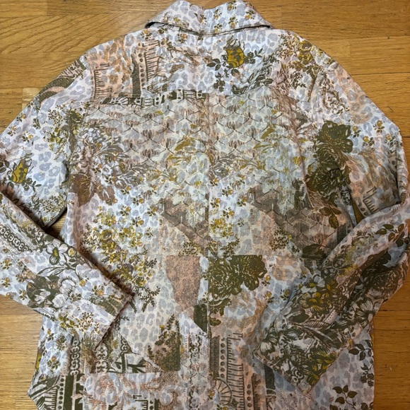 Anthropologie Pilcro The Fielder Denim Chore Coat Fisherman Shirt Jacket S - Picture 8 of 9